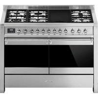Smeg A4-81 Opera 120cm Dual Fuel Range Cooker - Stainless Steel