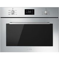 SMEG Cucina SF4400MCX Builtin Compact Combination Microwave  Stainless Steel