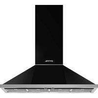 Smeg Portofino KPF12BL 120 cm Chimney Cooker Hood  Black