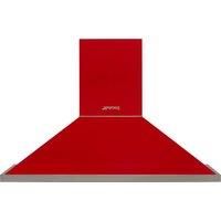 Smeg Portofino KPF12RD 120 cm Chimney Cooker Hood  Red  A+ Rated