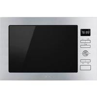 Smeg FMI425X Cucina 25L Built-in Microwave Oven And Grill - Stainless Steel