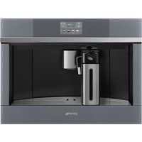 Smeg CMS4104S Linea Bean to Cup Coffee Machine 1350 Watt 15 bar Silver Glass