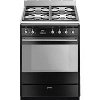 Smeg SUK61MBL9 Concert 60cm Single Oven Dual Fuel Cooker  Gloss Black