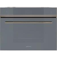 Smeg Linea SF4104WVCPS Wifi Connected Built In Compact Electric Single Oven with added Steam Function  Silver  A+ Rated
