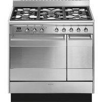 Smeg Concert SUK92MX9-1 90cm Dual Fuel Range Cooker - Stainless Steel - A/A Rated