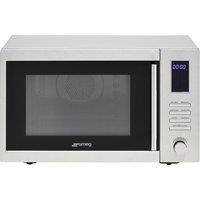 Smeg MOE34CXIUK Free Standing Microwave Oven in Stainless Steel