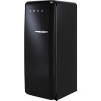 Smeg FAB28LBL5UK Fifities Style Left Hand Hinge Freestanding Fridge With Ice Box - Black