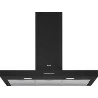 Smeg Universal KBT900NE 100 cm Chimney Cooker Hood - Matte Black, Black