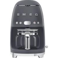 Smeg DCF02GRUK Drip Coffee Machine With Filter, 50/'s Style, Slate Grey