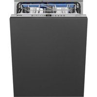 Smeg DI323BL Fully Integrated Standard Dishwasher - Black Control Panel with Fixed Door Fixing Kit - B Rated