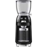 SMEG Retro 50's Style CGF11BLUK Coffee Grinder  In Black,  30 grinding levels.