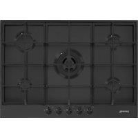 Smeg Classic PX375MB 72cm Gas Hob - Black, Black