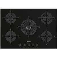 Smeg PV275B 5 Burner Gas Hob - Black