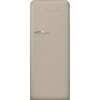 Smeg Right Hand Hinge FAB28RDPP5 Fridge with Ice Box - Matte Perfectly Pale - D Rated, Cream