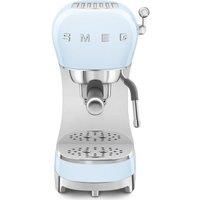 Smeg ECF02PBUK Espresso Coffee Machine, Blue, Used, Scratched
