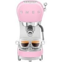 Smeg ECF02PKUK Espresso Coffee Machine in Pink, Unused, Box Damage