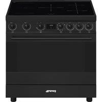 Smeg Concert C9IMN2 Electric Range Cooker with Induction Hob - Matt Black - A Rated, Black