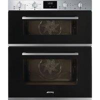 Smeg Cucina Built Under Double Oven - Black DUSF400B