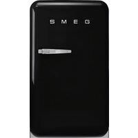 Smeg 50s Style Right Hand Hinged Home Bar FAB10HRBL6 97cm High Fridge - Black - D Rated, Black