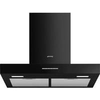 Smeg Universal KBT600BL 60cm Chimney Cooker Hood - Black, Black