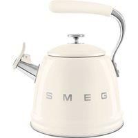 Smeg Stove Top Whistling Kettle Retro 50's Style In Cream WKF01CR