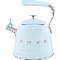 Smeg 50's Style WKF01PB Whistling Hob Kettle - Pastel Blue, Blue