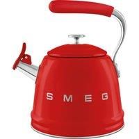 Smeg 50's Style WKF01RD Whistling Hob Kettle - Red, Red