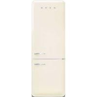 Smeg 50s Style Retro Right Hand Hinge FAB38RCR6 205cm High Frost Free Fridge Freezer - Cream - D Rated, Cream