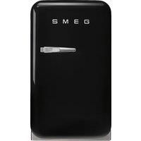 Smeg 50s Style Right Hand Hinged Minibar FAB5RBL6 72cm High Mini Fridge - Black - C Rated, Black