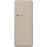 Smeg 50s Style Retro Right Hand Hinge FAB28RDPP6 153cm Small Fridge with Ice Box - Perfectly Pale - C Rated, Cream
