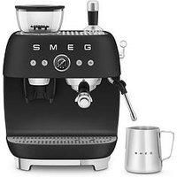 Smeg Egf03 Espresso Coffee Machine With Grinder - Matte Black