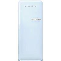 Smeg 50s Style Retro Left Hand Hinge FAB28LPB6UK 153cm Small Fridge with Ice Box - Blue - C Rated, Blue