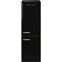 Smeg 50's Style FAB32RBL6UK 197cm Frost Free Fridge Freezer - Black - C Rated, Black