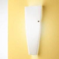 Fabas Luce Wandleuchte Dedalo E27 1x 75W Metall und geblasenes Glas weiß IP20