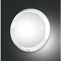 Fabas Luce Armilla outdoor wall light, white, motion detector, 30 cm