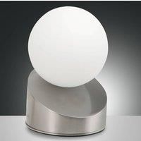 Fabas Luce Appealing LED table lamp Gravity, nickel