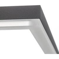 Fabas Luce Bard LED ceiling light 42 x 42 cm, anthracite