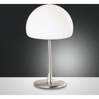Fabas Luce Gaia LED table lamp with a touch dimmer, chrome