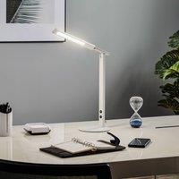 Fabas Luce Ideal LED desk lamp with a dimmer, white