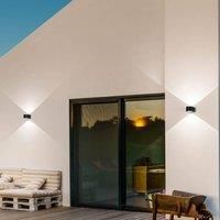 Fabas Luce Lao LED outdoor wall light, black