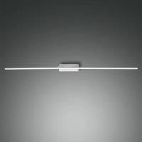 Fabas Luce LED mirror light Nala, white, width 110 cm, metal