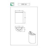 Fabas Luce Maribel wall light, white/transparent, glass, acrylic