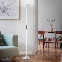 Fabas Luce Tratto LED floor lamp, white, metal, CCT, dimmable