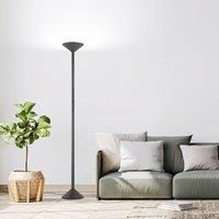 Fabas Luce LED floor lamp Tratto, anthracite, metal, CCT, dimmable