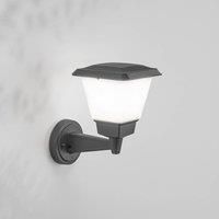 Fabas Luce Lena outdoor wall light, dark grey, metal, E27, 27 cm, IP54