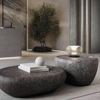 Fabas Luce LED table lamp Brena, cognac, glass, CCT, dimmable