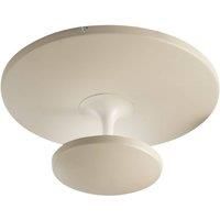 Fabas Luce Conrad LED ceiling lamp, sand-coloured, 50 cm, metal, dimmable