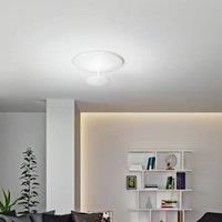 Fabas Luce Conrad LED ceiling lamp, white, 50 cm, metal, dimmable