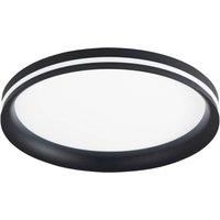 Fabas Luce Isy LED ceiling lamp, black, 35 cm, metal, CCT, dimmable