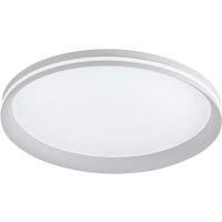 Fabas Luce LED ceiling lamp Isy, white, 45 cm, metal, CCT, dimmable
